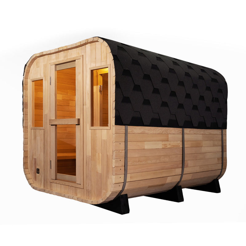 Load image into Gallery viewer, SAUNA EVOLUTION® Barrel Sauna Serenity Nature Air 6