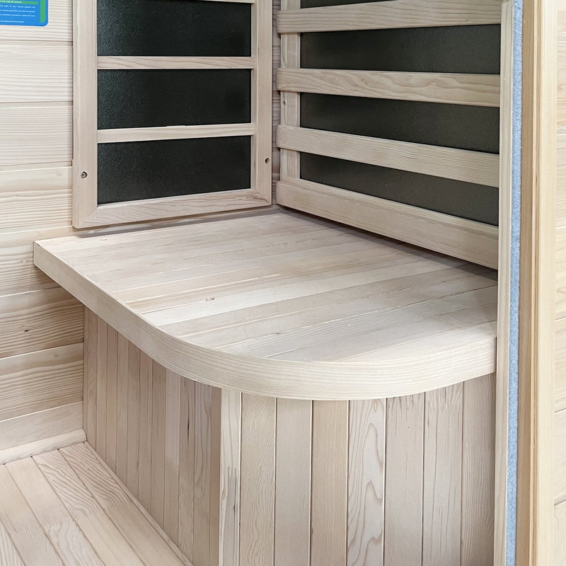 Load image into Gallery viewer, 1-Person Carbon Infrared Sauna - Canadian Hemlock Wooden Sauna - 760 Watts