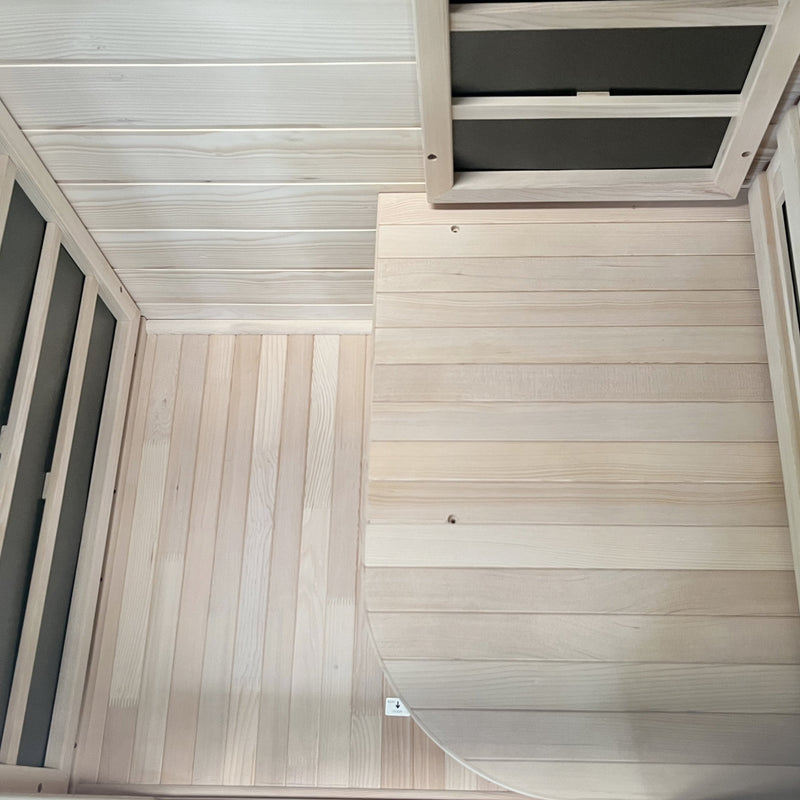 Load image into Gallery viewer, 1-Person Carbon Infrared Sauna - Canadian Hemlock Wooden Sauna - 760 Watts
