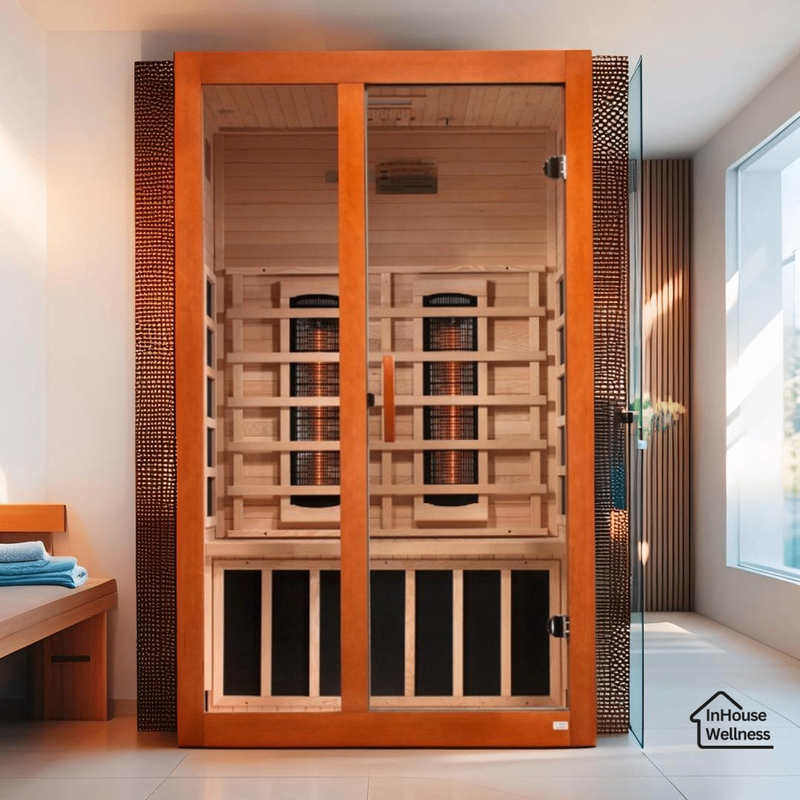 Load image into Gallery viewer, Dynamic Santiago 2 Person Indoor Full Spectrum Infrared Sauna – Hemlock, Bluetooth, Chromotherapy