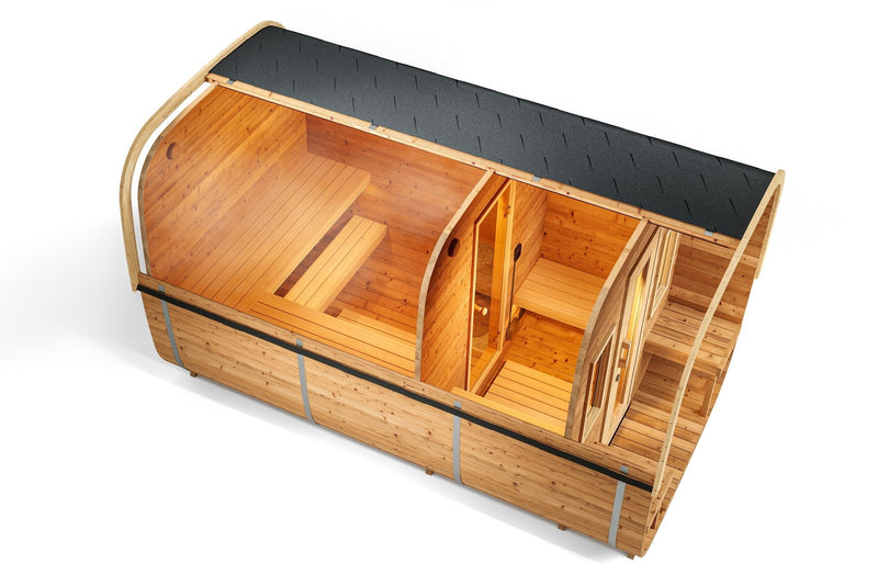 Load image into Gallery viewer, SAUNA EVOLUTION® Square Sauna Minimalist Refresh 9