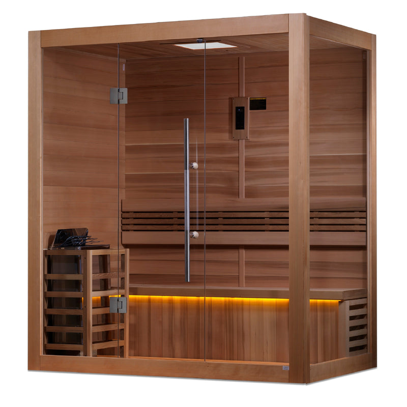Load image into Gallery viewer, SAUNA EVOLUTION® 3 Person Traditional Steam Sauna Modern Relax 5