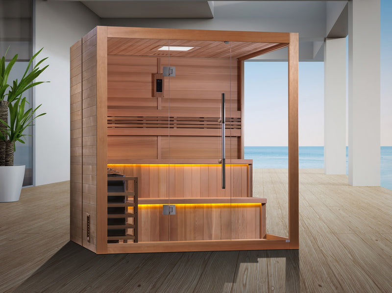 Load image into Gallery viewer, SAUNA EVOLUTION® 4-6 Person Sauna Modern Relax 6