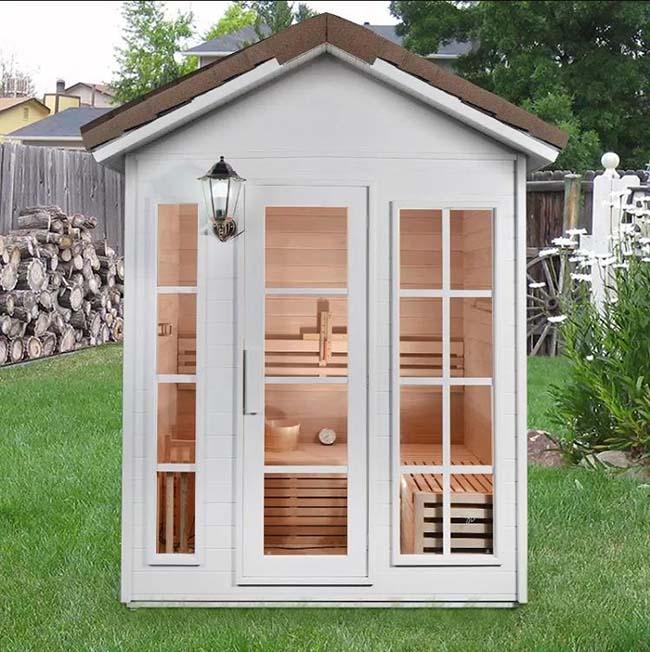 Load image into Gallery viewer, SAUNA EVOLUTION® Garden Waterproof Traditional Sauna Steam Room Cabin 01