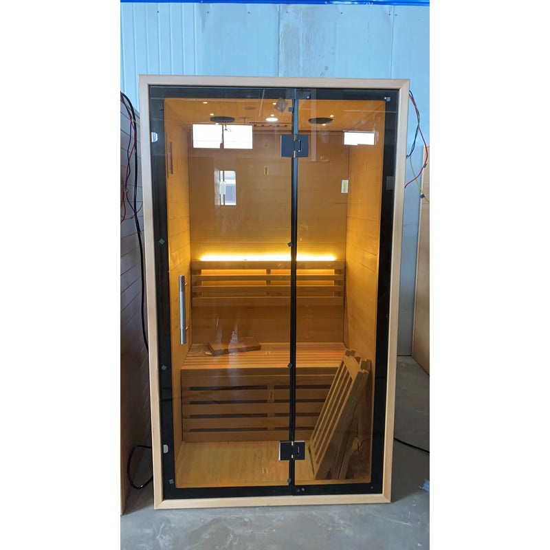 Load image into Gallery viewer, SAUNA EVOLUTION® Indoor Wicking and Perspiration Fumigation Box Wet Sauna Glass 04