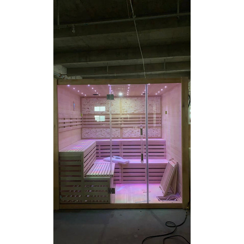Load image into Gallery viewer, SAUNA EVOLUTION® Indoor Therapy Wood Steam Sauna Room