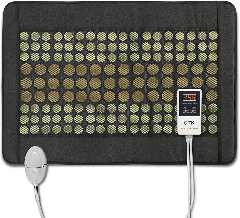 Load image into Gallery viewer, Far Infrared Natural Jade and Tourmaline Heating Pad, 31" x 21"