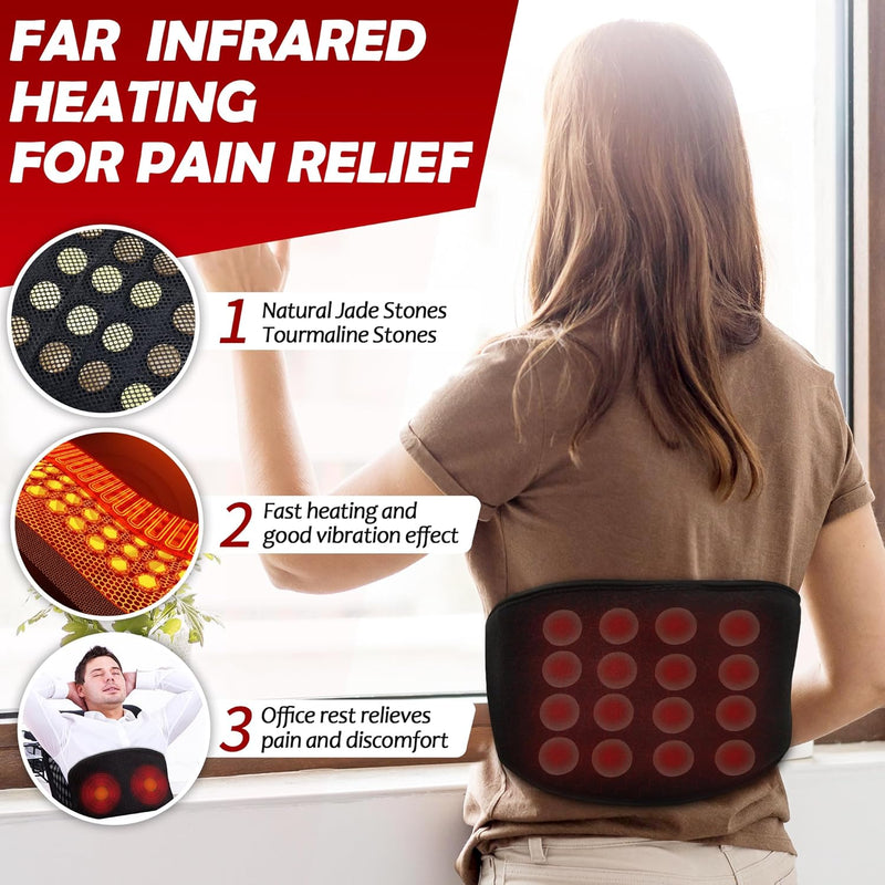 Load image into Gallery viewer, Wearable Far Infrared Heating Pad for Back Pain Relief