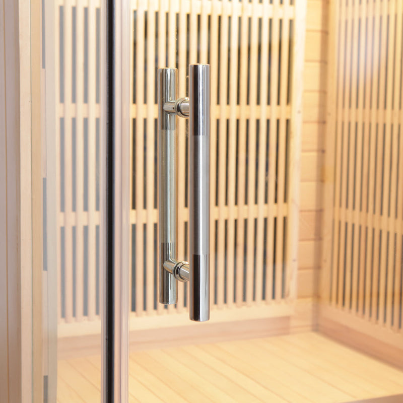 Load image into Gallery viewer, SAUNA EVOLUTION® Indoor Carbon Heaters Glass Door Sauna Room Far Infrared 09