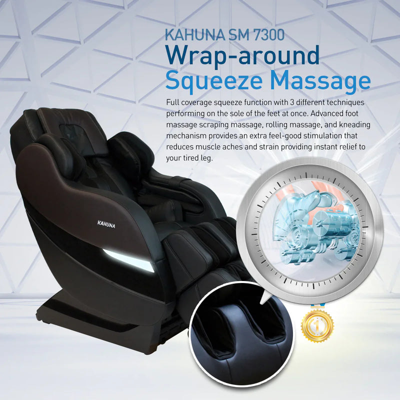 Load image into Gallery viewer, Kahuna Chair Dios-7300 Massage Chair 7D Dual Core Air Roller SL-track with 3D Calf Kneading