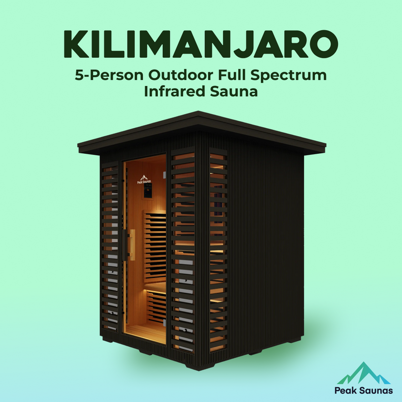 Load image into Gallery viewer, Peak Saunas Kilimanjaro Luxury 5-Person Outdoor Full Spectrum Infrared Sauna with Smart WiFi App Control