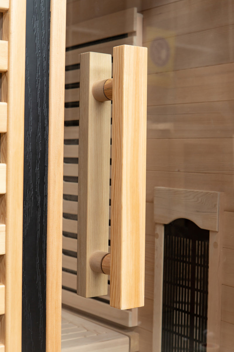 Load image into Gallery viewer, Peak Saunas Shasta 1-Person Full Spectrum Infrared Sauna with XL Medical-Grade Red Light Therapy & Smart WiFi App Control