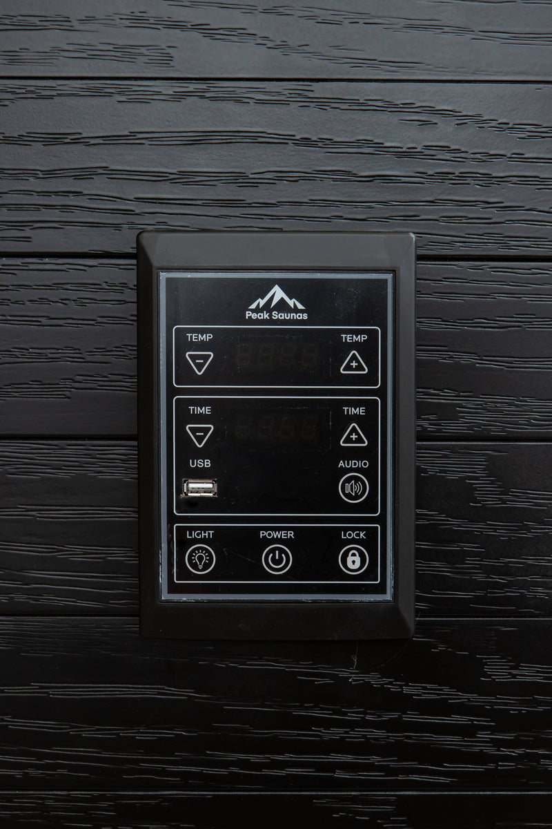 Load image into Gallery viewer, Peak Saunas Shasta 1-Person Full Spectrum Infrared Sauna with XL Medical-Grade Red Light Therapy & Smart WiFi App Control