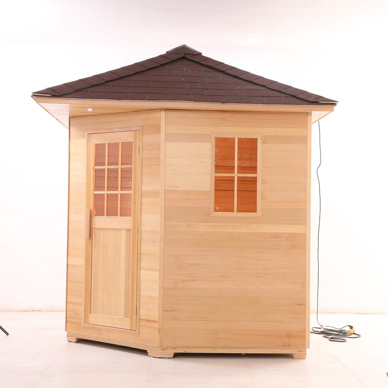 Load image into Gallery viewer, SAUNA EVOLUTION® Outdoor Wood Steam Sauna(5-6 Person)Cabin 04