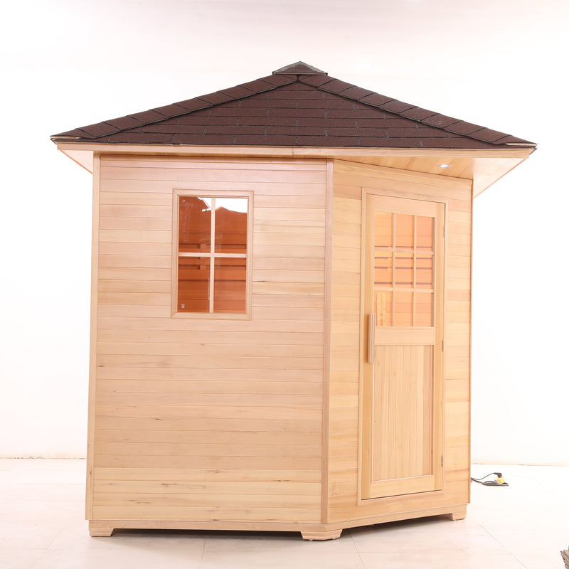 Load image into Gallery viewer, SAUNA EVOLUTION® Outdoor Wood Steam Sauna(5-6 Person)Cabin 04