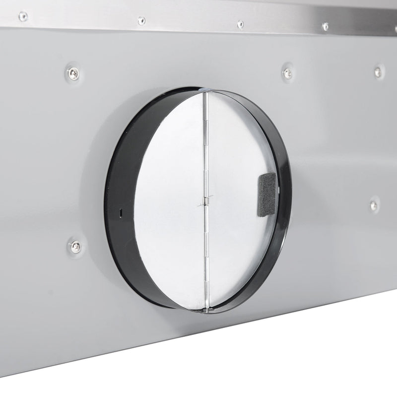 Load image into Gallery viewer, Cosmo 48" Under Cabinet Range Hood with Push Button Controls, Permanent Filters, 3-Speed Fan and LED Lights in Stainless Steel COS-QB48