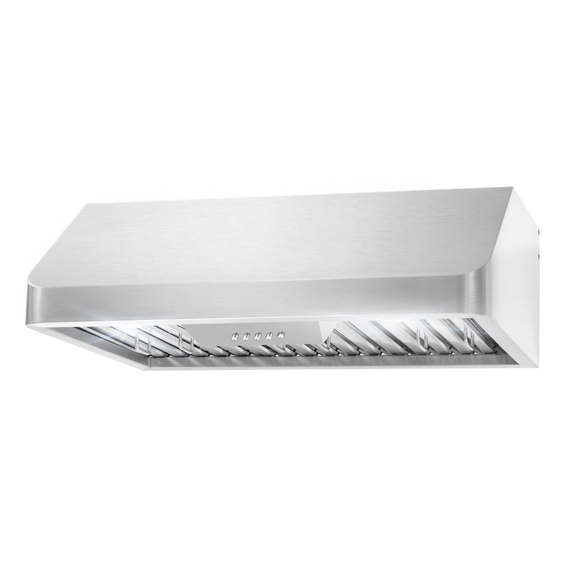 Load image into Gallery viewer, Cosmo 30" Ducted Under Cabinet Range Hood in Stainless Steel with Push Button Controls, LED Lighting and Permanent Filters COS-QB75