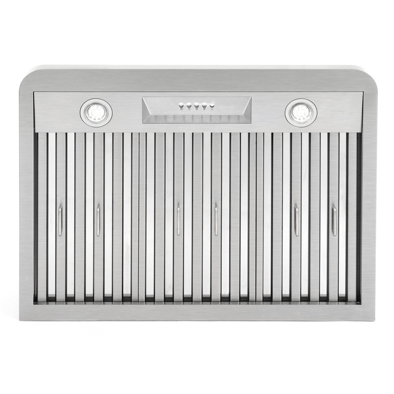 Load image into Gallery viewer, Cosmo 30" Ducted Under Cabinet Range Hood in Stainless Steel with Push Button Controls, LED Lighting and Permanent Filters COS-QB75