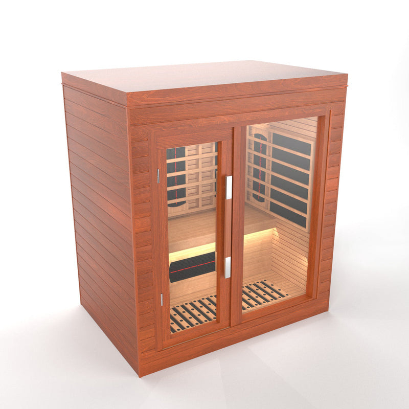 Load image into Gallery viewer, SAUNA EVOLUTION® Indoor Full Spectrum Luxury Single-Layer Bench Cabin Sauna Luna - 2
