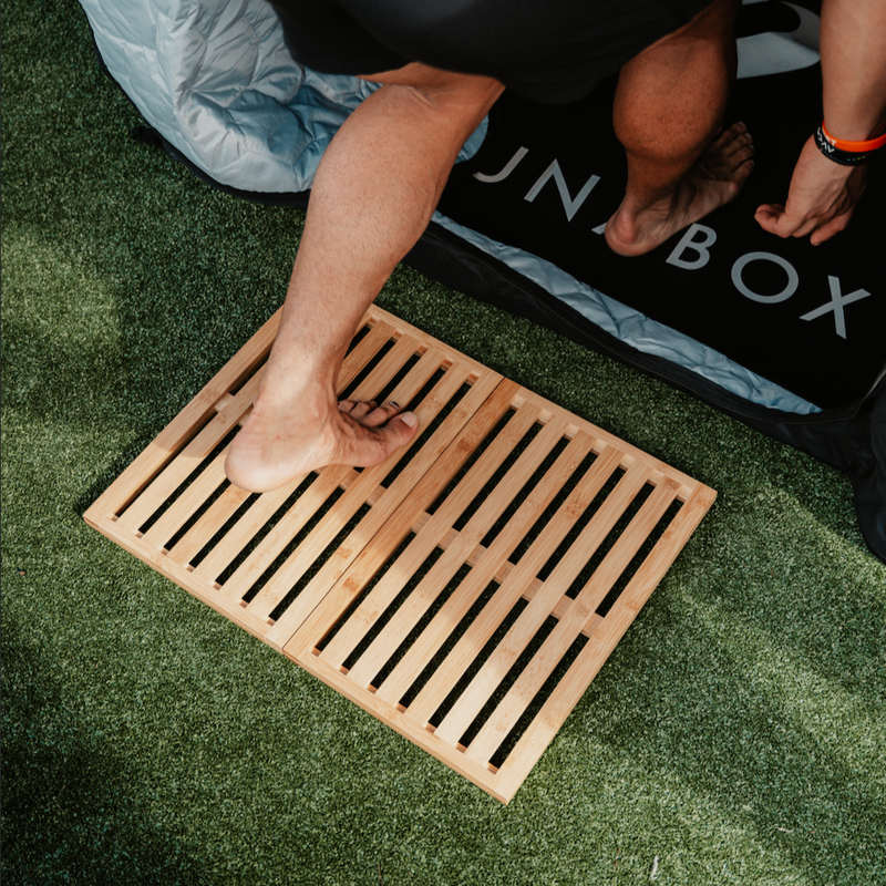 Load image into Gallery viewer, Bamboo Foldable Sauna Mat
