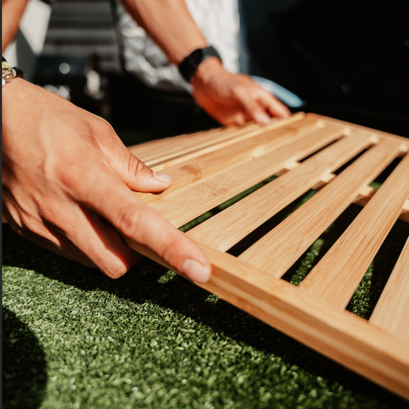 Load image into Gallery viewer, Bamboo Foldable Sauna Mat