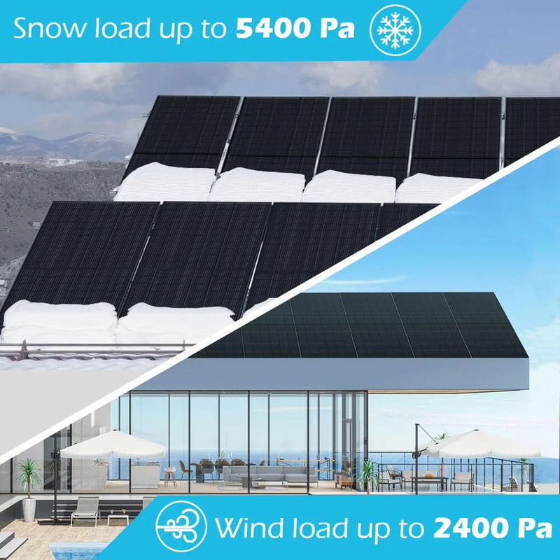 Load image into Gallery viewer, SunGoldPower 370W Mono Black Solar Panel SG-370WMB
