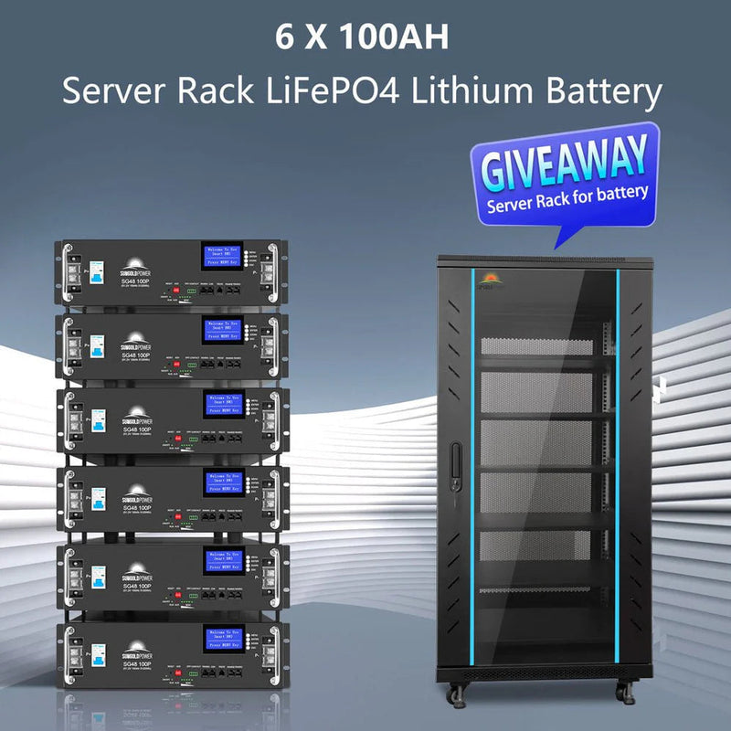 Load image into Gallery viewer, SunGoldPower Off Grid Solar Kit 20KW 48VDC 120V/240V LIFEPO4 30.72KWH Lithium Battery 32 X 440 Watts Solar Panels SGR-20K30E
