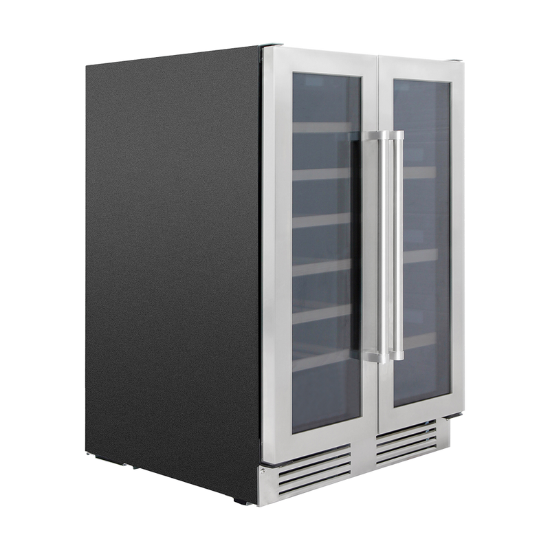 Load image into Gallery viewer, Thor Kitchen 24"French Door Wine and Beverage Center, 21 Wine Bottle Capacity and 95 Can Capacity TBC2401DI