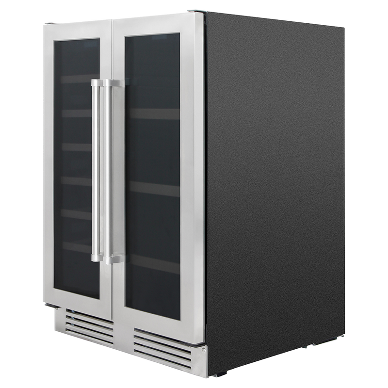 Load image into Gallery viewer, Thor Kitchen 24"French Door Wine and Beverage Center, 21 Wine Bottle Capacity and 95 Can Capacity TBC2401DI