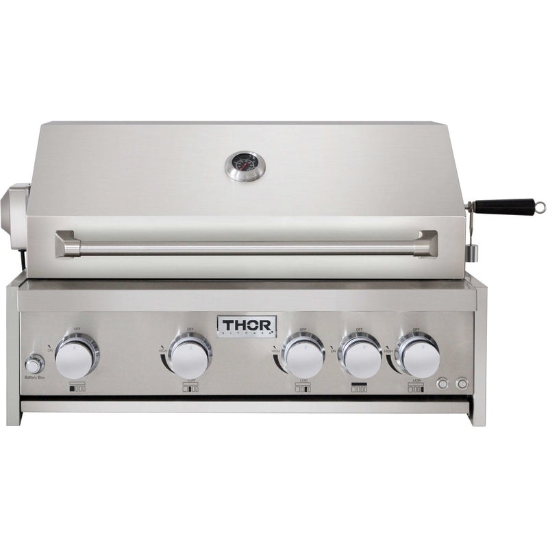 Load image into Gallery viewer, Thor Kitchen 32" 4-Burner Gas BBQ Grill with Rotisserie in Stainless Steel MK04SS304