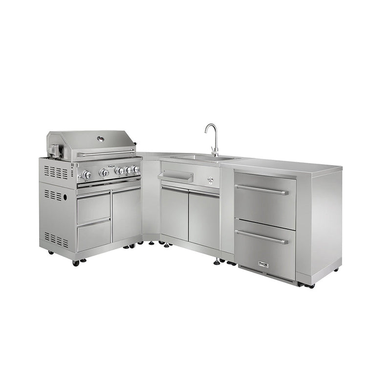 Load image into Gallery viewer, Thor Kitchen Outdoor Kitchen Corner Cabinet in Stainless Steel MK06SS304