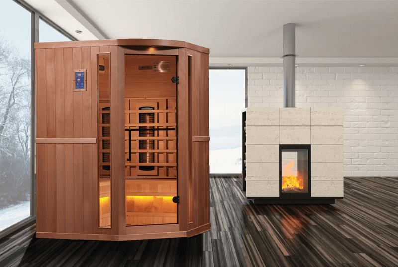 Load image into Gallery viewer, SAUNA EVOLUTION® 3 Person FAR Infrared Sauna Soothing 3