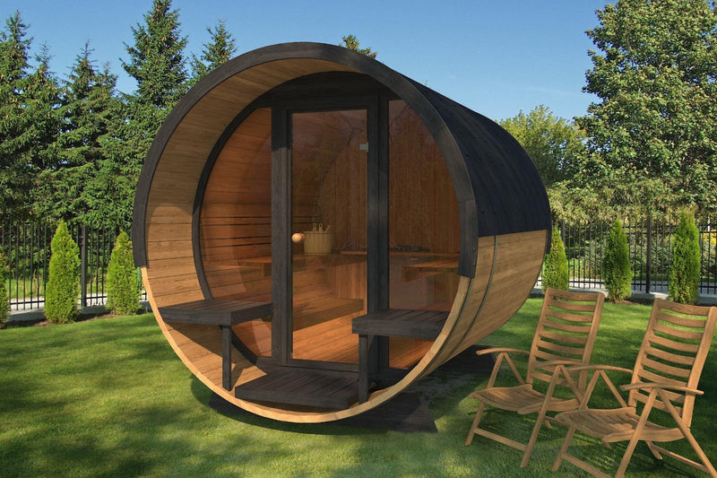 Load image into Gallery viewer, SAUNA EVOLUTION® Barrel Sauna Serenity Nature Air 7