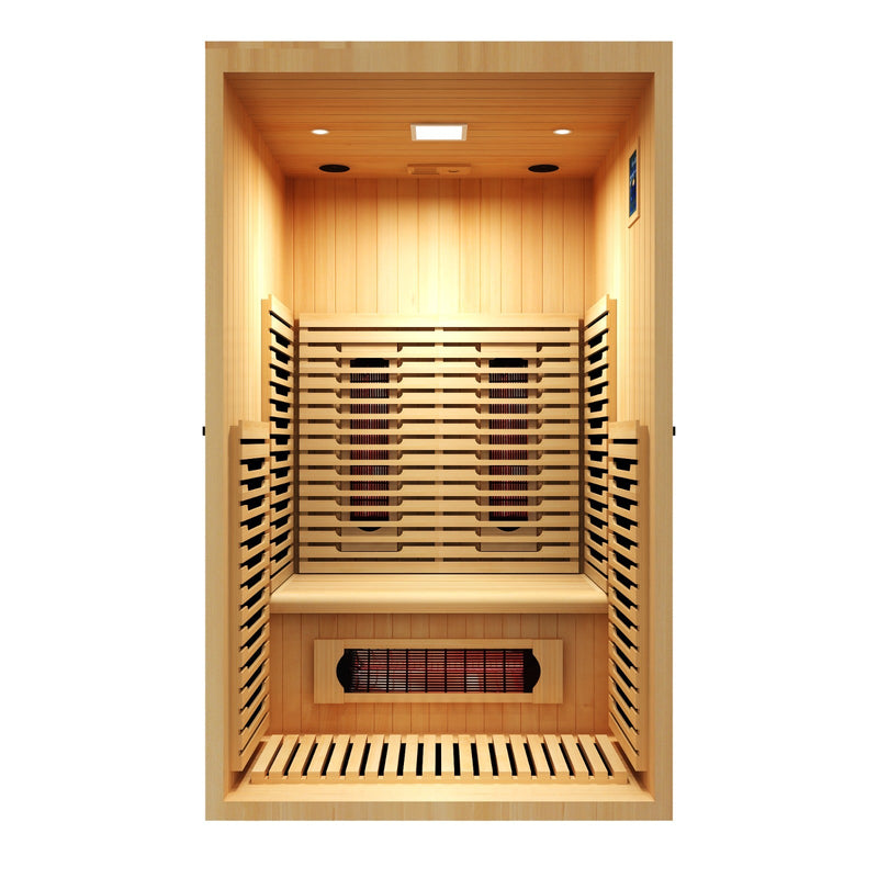 Load image into Gallery viewer, The Crown 2-Person Luxury Full Spectrum Infrared Sauna with Smart WiFi App Control