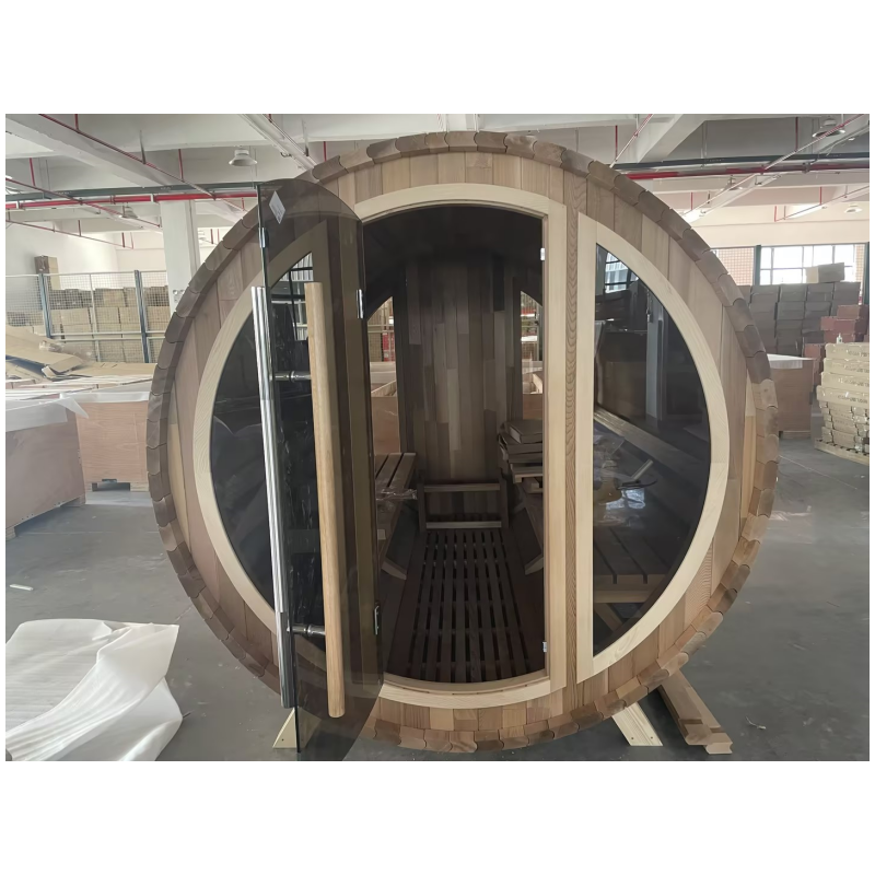 Load image into Gallery viewer, SAUNA EVOLUTION® Barrel Sauna Serenity Nature Air 9