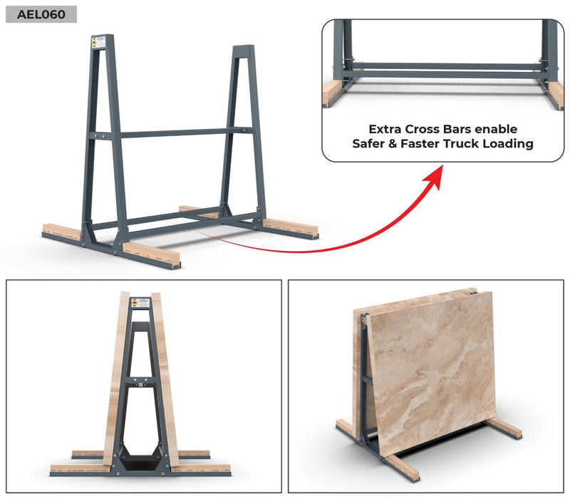 Load image into Gallery viewer, Abaco Easy Load A-Frame 060 – AEL060 Stone Slab Storage & Transport Frame