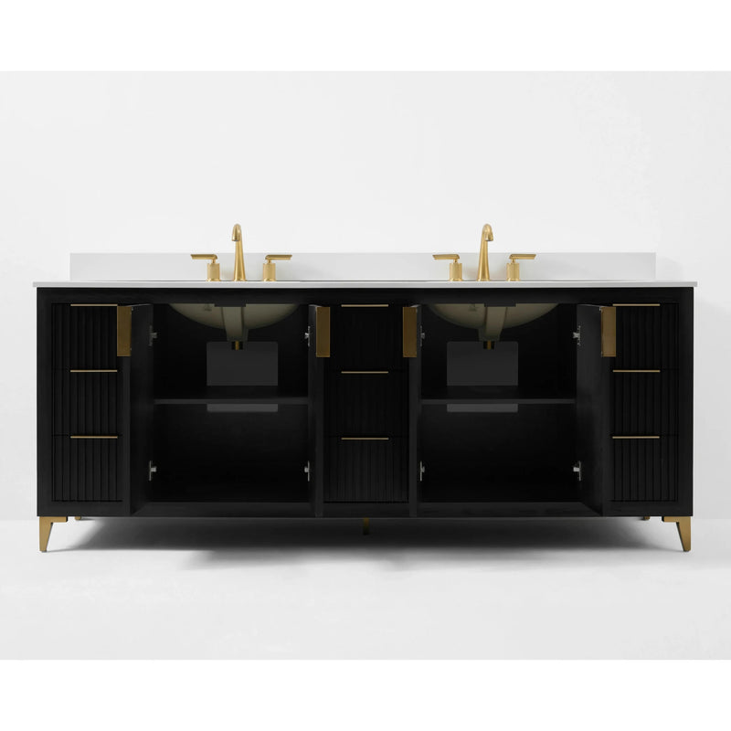Load image into Gallery viewer, Ancerre 84” Turlington Bathroom Vanity Oak Double Sinks VTS-Turlington-84-Oak-WQZ