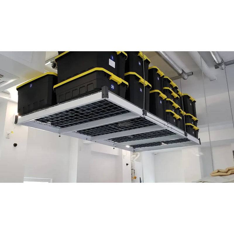 Load image into Gallery viewer, auxx-lift3-x6-storage-lift-platform-400lbs-silver-finish-with-remote-AUXX-1400S-3X6F-SG