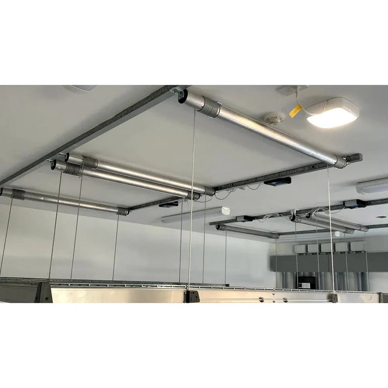 Load image into Gallery viewer, auxx-lift3-x6-storage-lift-platform-400lbs-silver-finish-with-remote-AUXX-1400S-3X6F-SG