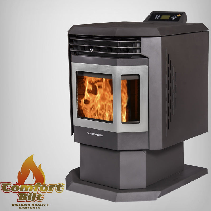 Load image into Gallery viewer, ComfortBilt Pellet Stove HP21-Black-SS