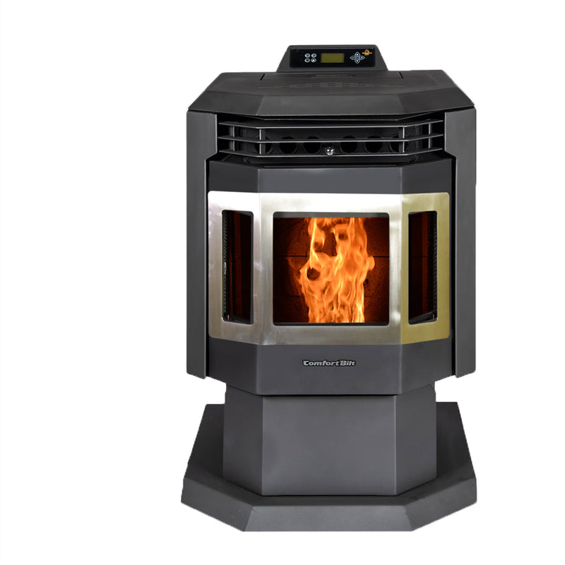 Load image into Gallery viewer, ComfortBilt Pellet Stove HP21-Black-SS