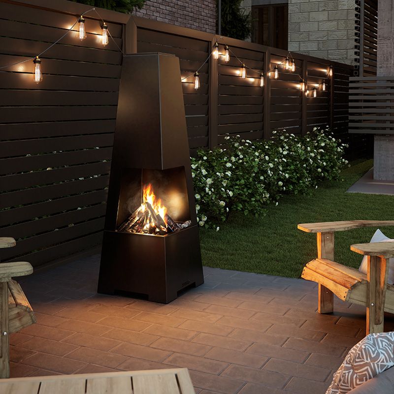 Load image into Gallery viewer, outdoor-wood-burning-fireplace