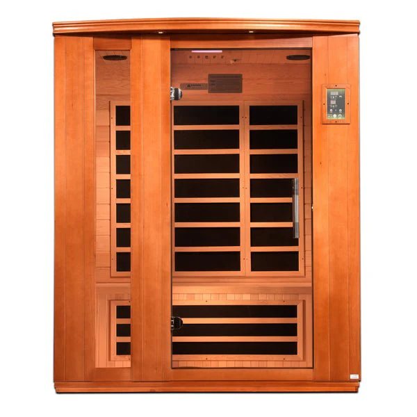 Load image into Gallery viewer, Dynamic Lugano "Elite" 3-Person Ultra Low EMF FAR Infrared Sauna – Canadian Hemlock
