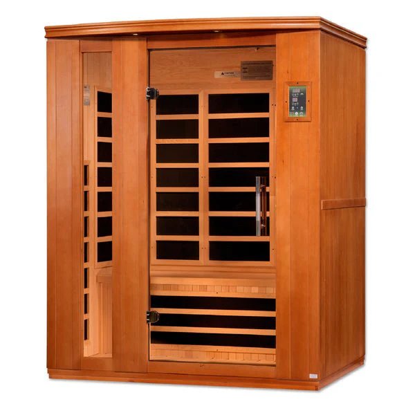 Load image into Gallery viewer, Dynamic Lugano "Elite" 3-Person Ultra Low EMF FAR Infrared Sauna – Canadian Hemlock