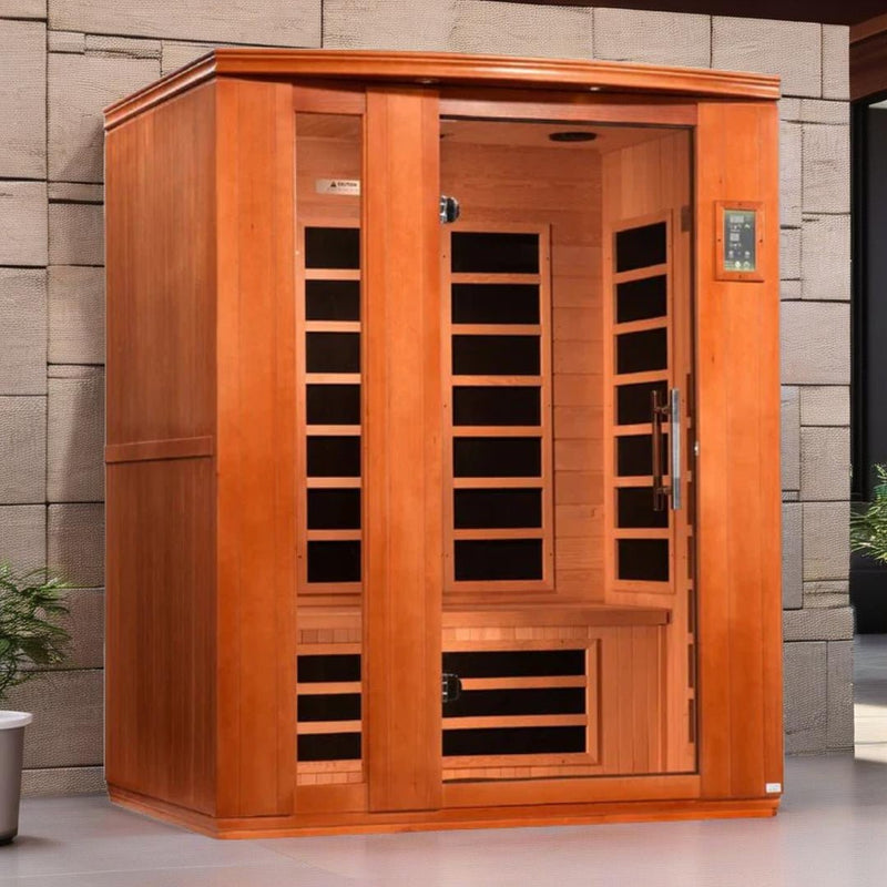 Load image into Gallery viewer, Dynamic Lugano "Elite" 3-Person Ultra Low EMF FAR Infrared Sauna – Canadian Hemlock