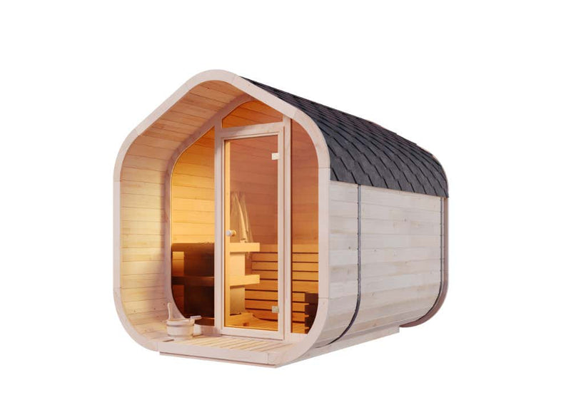Load image into Gallery viewer, SAUNA EVOLUTION® Barrel Sauna Serenity Nature Air 8