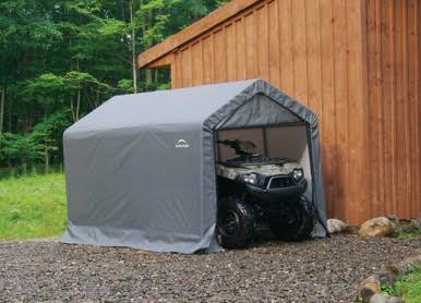 Load image into Gallery viewer, ShelterLogic Shed-in-a-Box 6 x 10 x 6 ft. 6 in. Peak Gray
