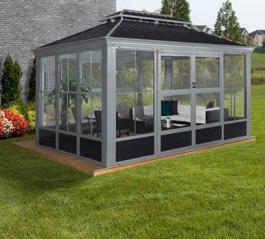 Load image into Gallery viewer, Sojag 445-9168020 Bolata Solarium 10 x 14 ft