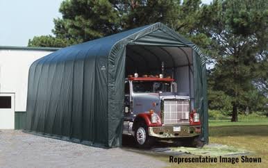 Load image into Gallery viewer, ShelterCoat 15 x 24 ft. Garage Peak Green STD