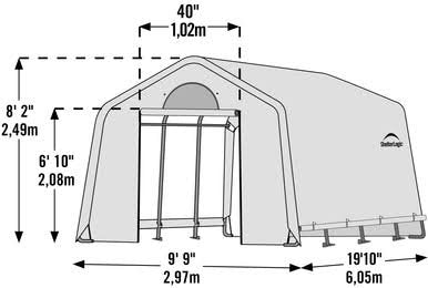 Load image into Gallery viewer, GrowIT Greenhouse-in-a-Box Peak 10 x 20 ft. Greenhouse